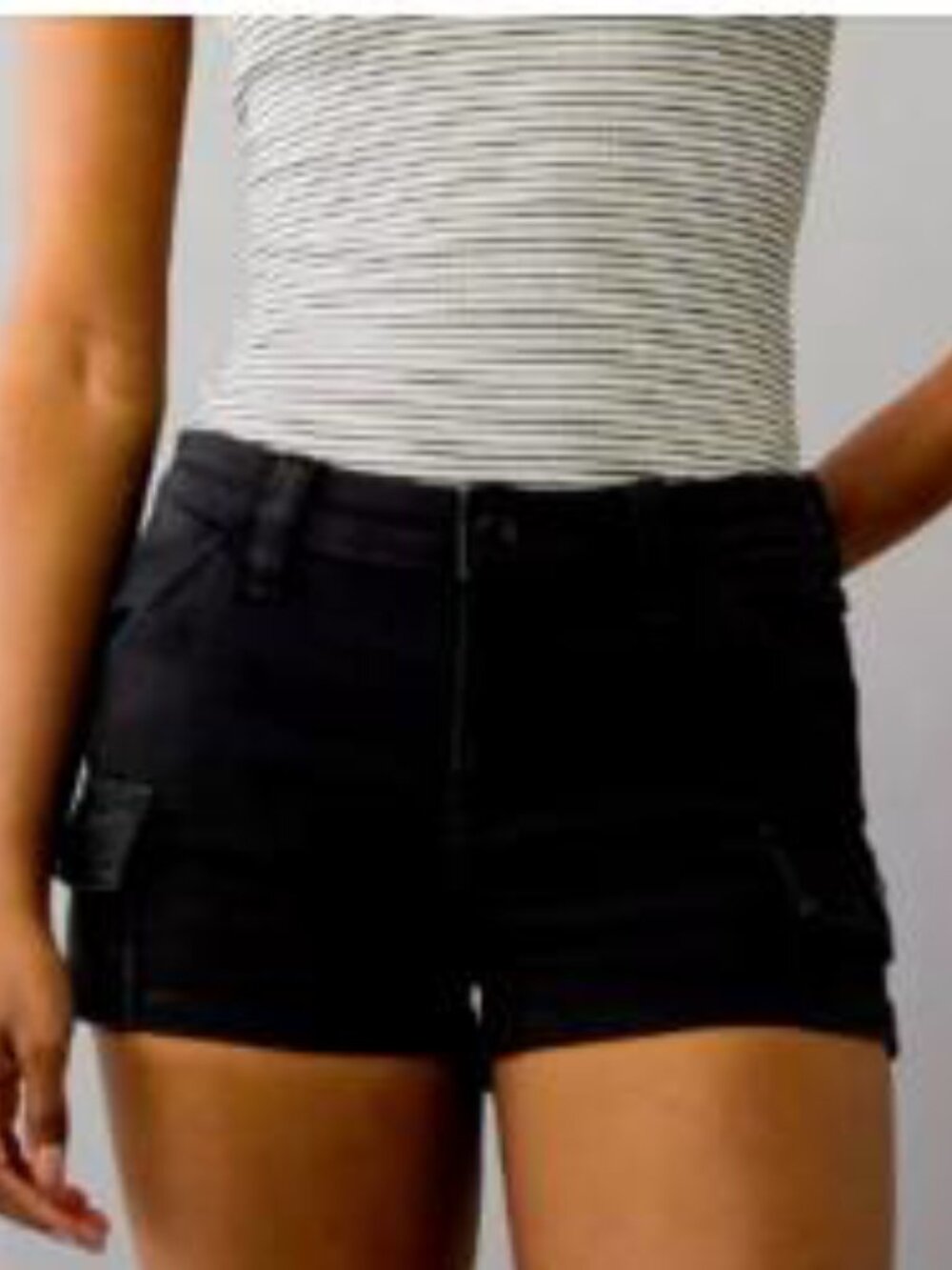 AE Next Level High-Waisted Denim Short - size 16 - Picture 2 of 12